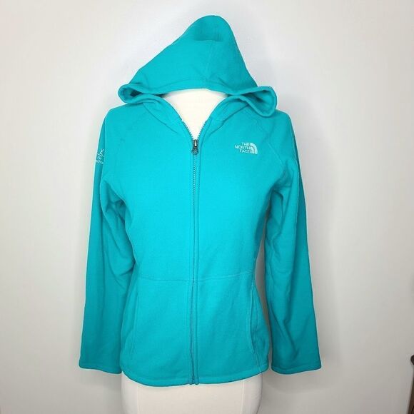 The North Face | 🎉HP🎉 Teal Fleece Zip Up Hoodie - Picture 1 of 5